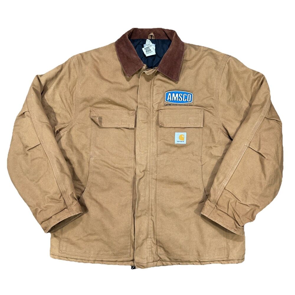 Vintage Carhartt Arctic Detroit Jacket Mens XL 48 Regular Quilted Lined USA Made